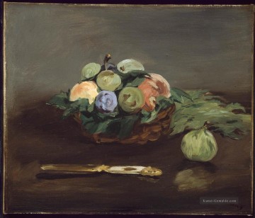  Manet Malerei - Obstkorb Stillleben Impressionismus Edouard Manet